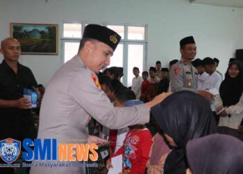 Kapolres Lebak Santuni Anak Yatim pada Peringatan Isra Mi’raj Nabi Muhammad SAW 1447 H di Mapolres Lebak