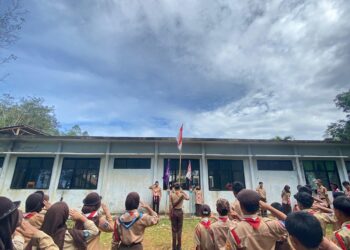SMPN 7 Satap Bayah Gelar Kegiatan Pramuka, Bentuk Karakter dan Kedisiplinan Siswa
