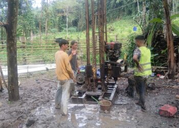 Air Bersih untuk Rakyat: Progres Sumur Bor TMMD Ke-127 di Parakanlima Tembus 15 Persen.