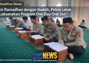 Isi Ramadhan dengan Ibadah, Polres Lebak Laksanakan Program One Day One Juz