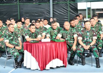 Pusterad Gelar Apel Khusus dan Halal Bihalal, Seluruh Personel Kembali Aman Usai Libur Idul Fitri