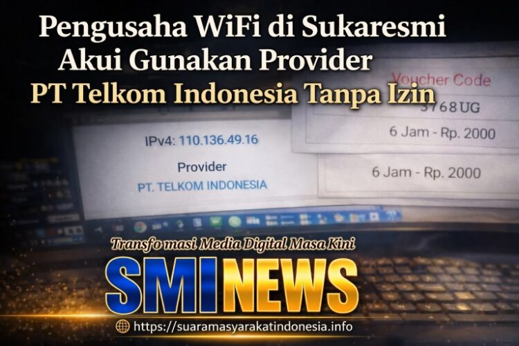 Pengusaha WiFi di Sukaresmi Akui Gunakan Provider PT Telkom Indonesia Tanpa Izin